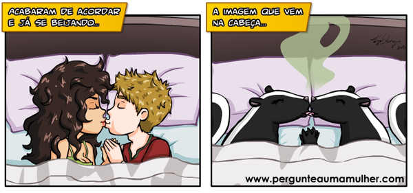 Tirinha Pergunte a uma Mulher - Ah o amor...